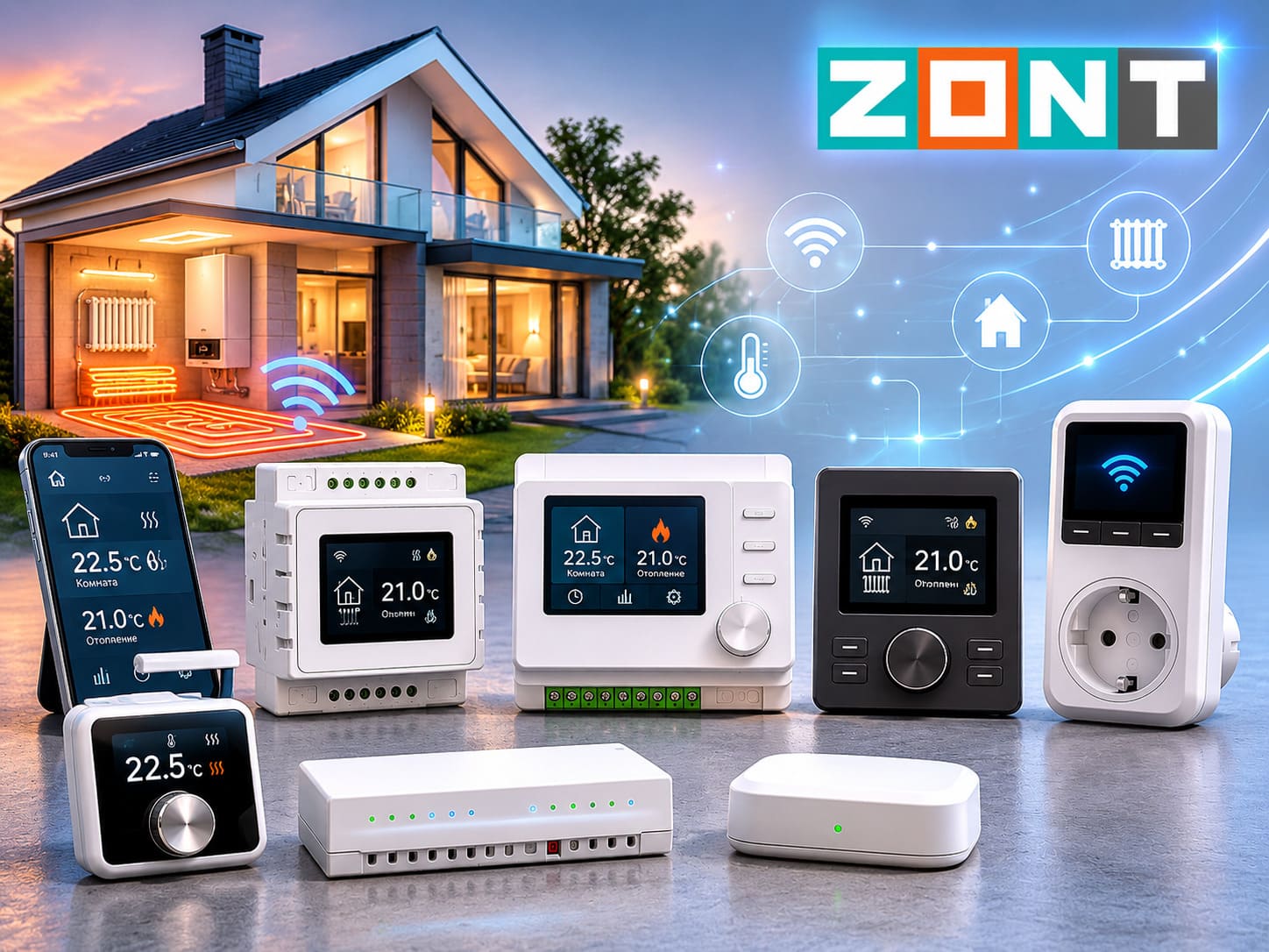  Термостаты и контроллеры ZONT