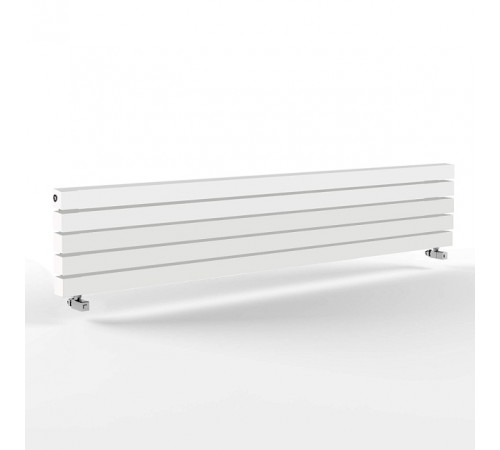 Радиатор стальной трубчатый STOUT Warmmet Power 60H ширина 1000 мм секций 5 цвет RAL 9016  тип подключения: нижнее левое