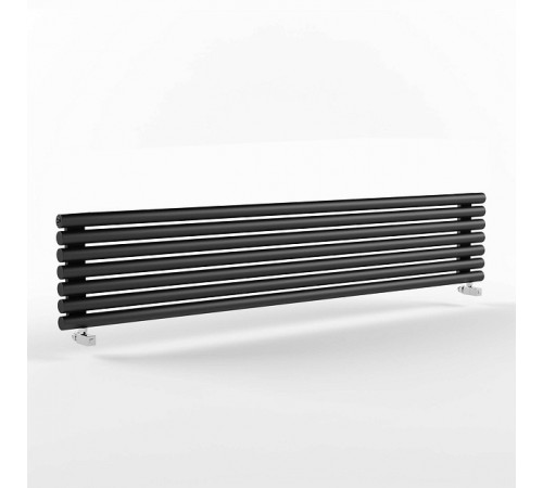 Радиатор стальной трубчатый STOUT Warmmet Power 76H ширина 1250 мм секций 7 цвет RAL 9005 тип подключения: нижнее левое
