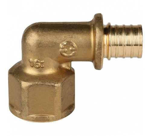 Угольник-переходник с внутренней резьбой Stout 16xG 1/2, SFA-0006-001612