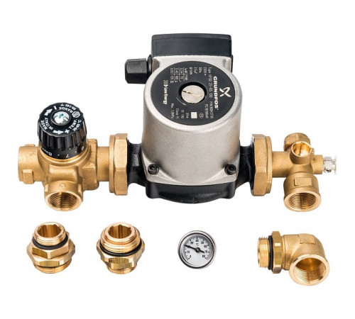 *SDG-0020-001002 STOUT Насосно-смесительный узел с термостатическим клапаном; Grundfos UPSO 25-65 130