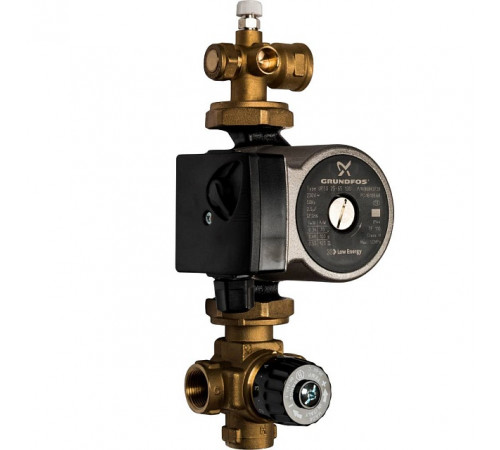 *SDG-0020-001002 STOUT Насосно-смесительный узел с термостатическим клапаном; Grundfos UPSO 25-65 130