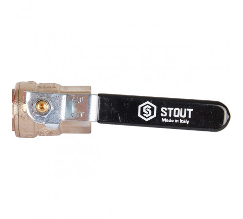 Кран шаровой STOUT полнопроходной, ВР/НР, ручка рычаг 1/2