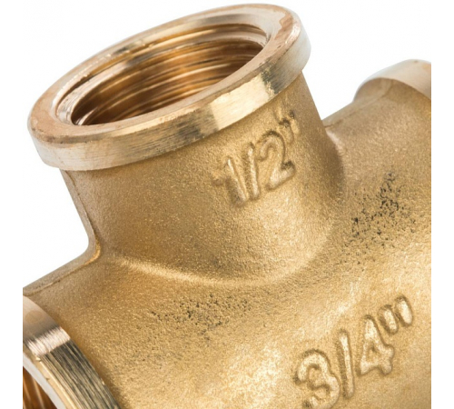 Тройник ВВ переходной Stout 3/4"x1/2"x3/4", SFT-0021-341234