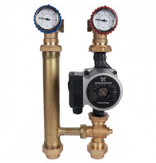 Насосная группа STOUT SDG-0014 для твердотопливных котлов 1 с насосом Grundfos UPSO 25-65 в теплоизоляции