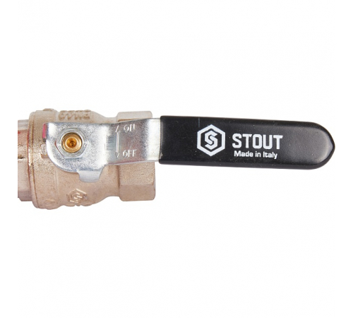 STOUT SVB Кран шаровой стандартнопроходной, ВР/НР, ручка рычаг 3/4"