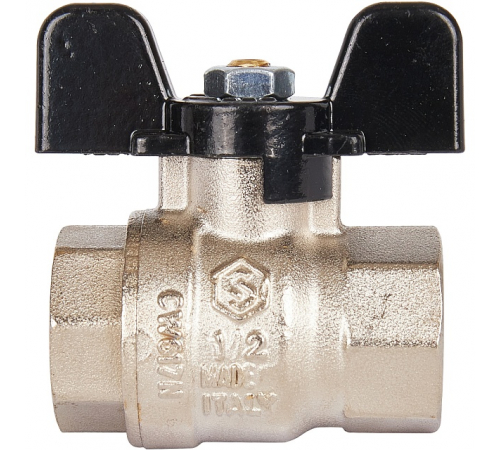 STOUT SVB Кран шаровой стандартнопроходной, ВР/ВР, ручка бабочка 1/2"