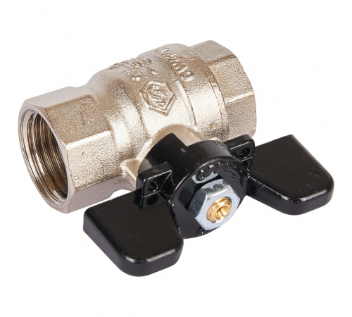 STOUT SVB Кран шаровой стандартнопроходной, ВР/ВР, ручка бабочка 1/2"