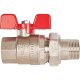 Кран шаровой полнопроходной STOUT с американкой , ВР/НР, ручка бабочка 3/4 (EPDM)