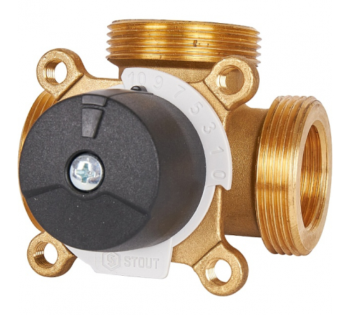 3-х ходовой смесительный клапан STOUT 1 -1 1/2”  KVs 8