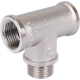 Тройник ВНВ никелированный Stout 1/2"x1/2"x1/2, SFT-0065-121212
