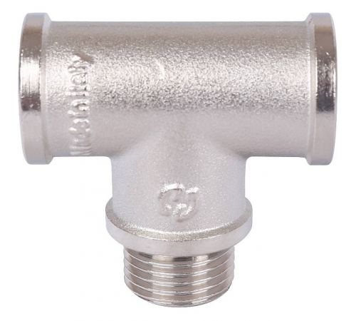 Тройник ВНВ никелированный Stout 1/2"x1/2"x1/2, SFT-0065-121212