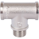 Тройник ВНВ никелированный Stout 1/2"x1/2"x1/2, SFT-0065-121212
