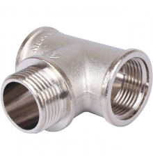 Тройник ВНВ никелированный Stout 1"x1"x1", SFT-0065-000111
