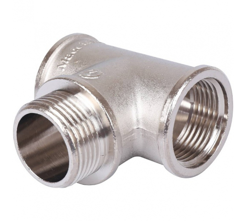 Тройник ВНВ никелированный Stout 1"x1"x1", SFT-0065-000111