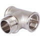Тройник ВНВ никелированный Stout 1"x1"x1", SFT-0065-000111
