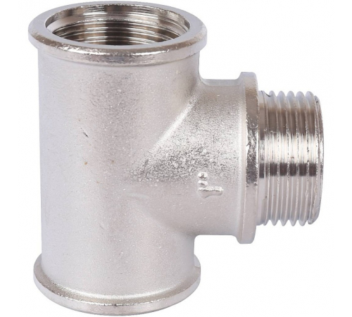 Тройник ВНВ никелированный Stout 1"x1"x1", SFT-0065-000111