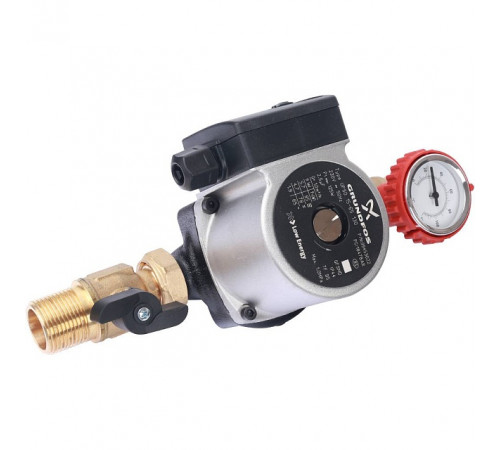 STOUT SDG-0001 Насосная группа с прямым контуром 3/4" с насосом Grundfos UPSO 15-65 130 в теплоизоляции