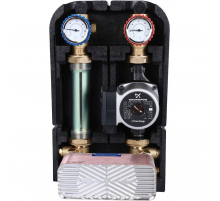 Насосная группа STOUT SDG-0038 с теплообменником 34 пластины,с насосом Grundfos UPSO 25-65 в теплоизоляции