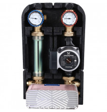 Насосная группа STOUT SDG-0038 с теплообменником 34 пластины,с насосом Grundfos UPSO 25-65 в теплоизоляции