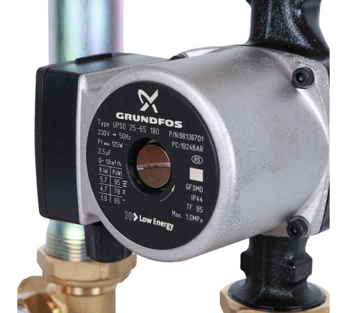 Насосная группа STOUT SDG-0038 с теплообменником 28 пластин,с насосом Grundfos UPSO 25-65 в теплоизоляции