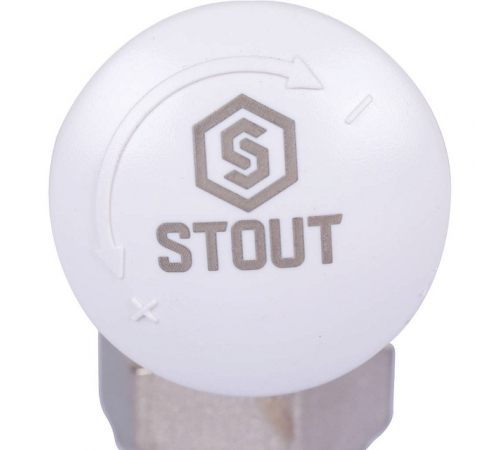 Клапан термостатический угловой STOUT 1/2 х 3/4 ЕК