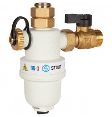 Фильтр -шламоотделитель с магнитом для настенных котлов STOUT G 3/4M-G 3/4RN-G 3/4M,