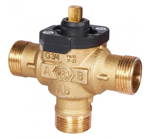 3-Ходовой зональный клапан, сервопривод 230V STOUT с кабелем 1м,, НР 3/4