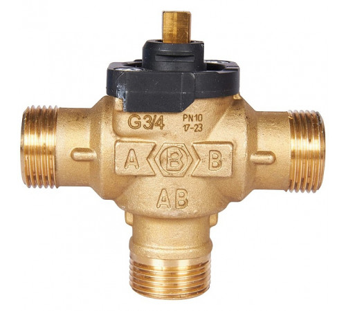 3-Ходовой зональный клапан, сервопривод 230V STOUT с кабелем 1м,, НР 3/4