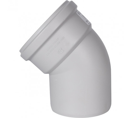 Отвод канализационный бесшумный STOUT D110х45°