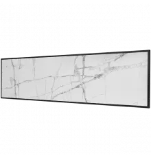 Отопительная панель STOUT WHITE STONE SCT 120*30 белый гранит / черный корпус