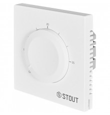 Термостат теплого пола STOUT STE-2001 16А белый