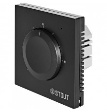 Термостат универсальный STOUT 3А, ON/OFF черный