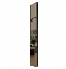 Дизайн-конвектор STOUT LUNA 225x1600 прав 1.1 кВт шнур RAL9005 Mirror bronze BI