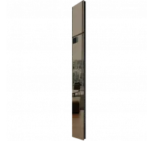 Дизайн-конвектор STOUT LUNA 225x2000 прав 1.5 кВт шнур RAL9005 Mirror bronze BI