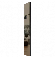 Дизайн-конвектор STOUT LUNA 300x1800 прав 1.25 кВт шнур RAL9005 Mirror bronze BI