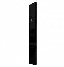 Дизайн-конвектор STOUT LUNA 225x1600 прав 1.1 кВт шнур Glass RAL9005 BI