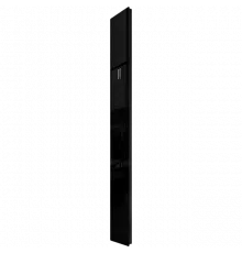 Дизайн-конвектор STOUT LUNA 225x2200 прав 1.6 кВт шнур Glass RAL9005 BI