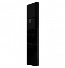Дизайн-конвектор STOUT LUNA 300x1200 прав 1.4 кВт шнур Glass RAL9005 BI