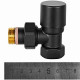 Клапан запорно-балансировочный STOUT Design черный, угловой 1/2