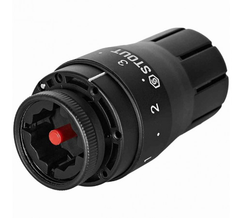 Головка термостатическая STOUT Design черная, жидкостная M30x1,5