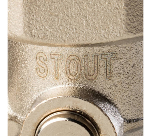 Узел нижнего подключения радиатора STOUT для двухтрубной системы, угловой  3/4''