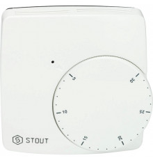 Проводной электронный термостат STOUT WFHT-BASIC со светодиодом