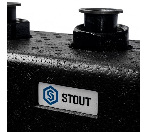 Стальной распределительный коллектор STOUT SDG-0017 3(5) отопительных контура, в теплоизоляции DN 25