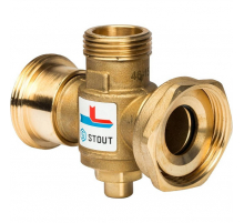 Термостатический смесительный клапан STOUT SVM-0050 G 1 1/2M-G 1 1/2F-G 1 M 70°С