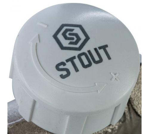 Клапан термостатический STOUT прямой 1/2