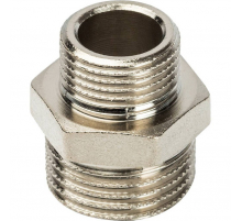 Ниппель НН переходной никелированный Stout 1/2"x3/8", SFT-0004-001238
