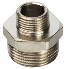 Ниппель НН переходной никелированный Stout 3/4"x3/8", SFT-0004-003438