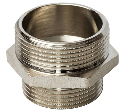 Ниппель НН переходной никелированный Stout 1 1/2"x1 1/4", SFT-0004-112114