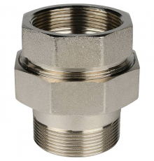 Разъемное соединение "американка" ВН Stout 2", SFT-0041-000002 уплотнение под гайкой o-ring кольцо, никелированное